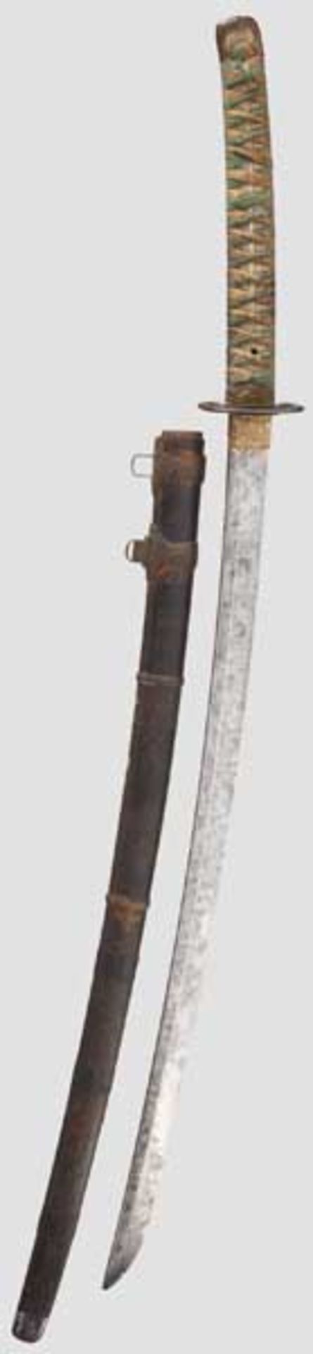 Katana, Japan, Edo- bzw. Meiji-Periode   Klinge Shinogi Tsukuri, Chu Kissaki, Torii Zori. Hada,