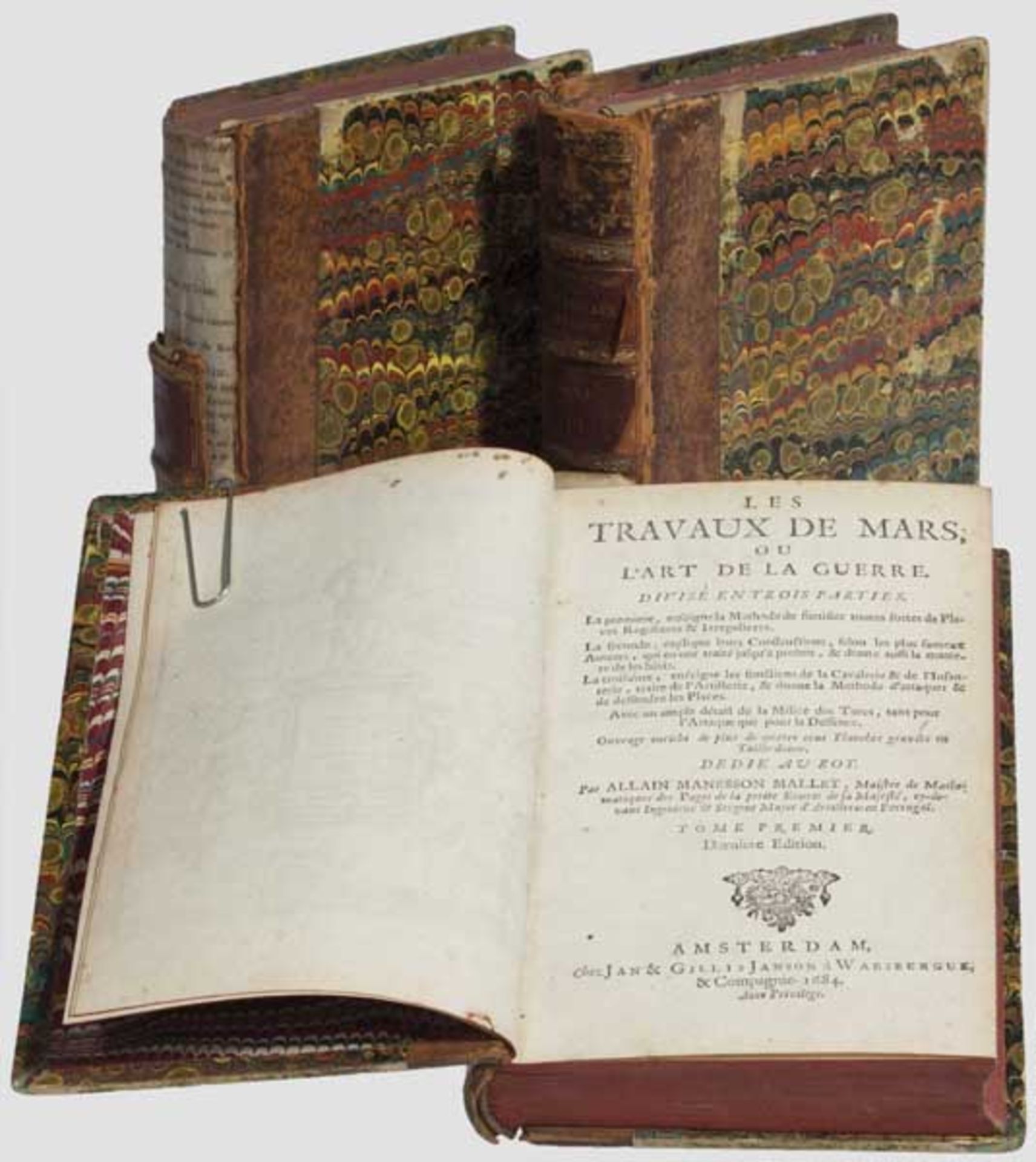 Alain Manesson Mallet, Les Travaux de Mars ou L'Art de la Guerre, Amsterdam 1684    Drei Bände mit