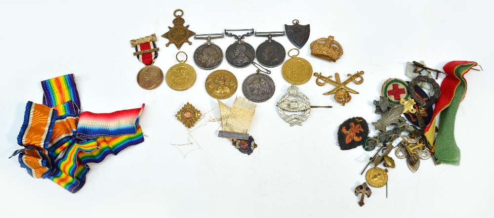 A WWI Military Medal group of three comprising Military Medal, 1914-1918 War Medal, and the