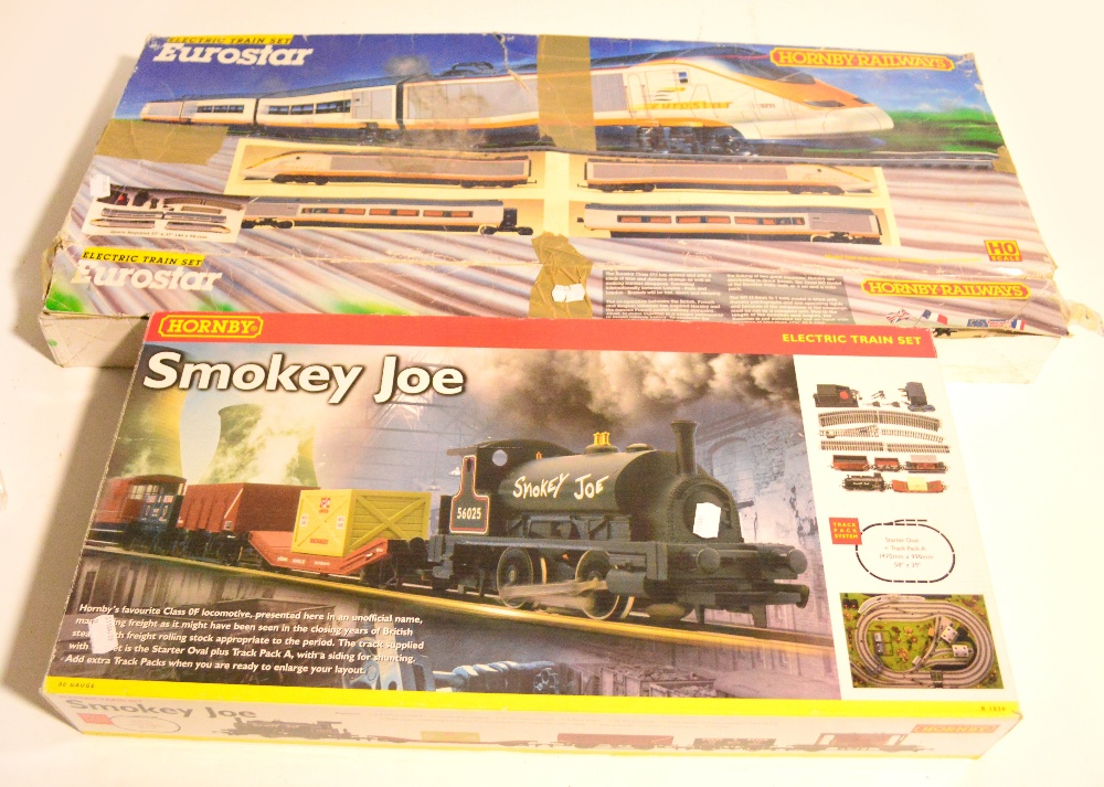 A boxed Hornby Dublo electric train set "Smokey Joe" and a boxed Hornby HO scale electric train