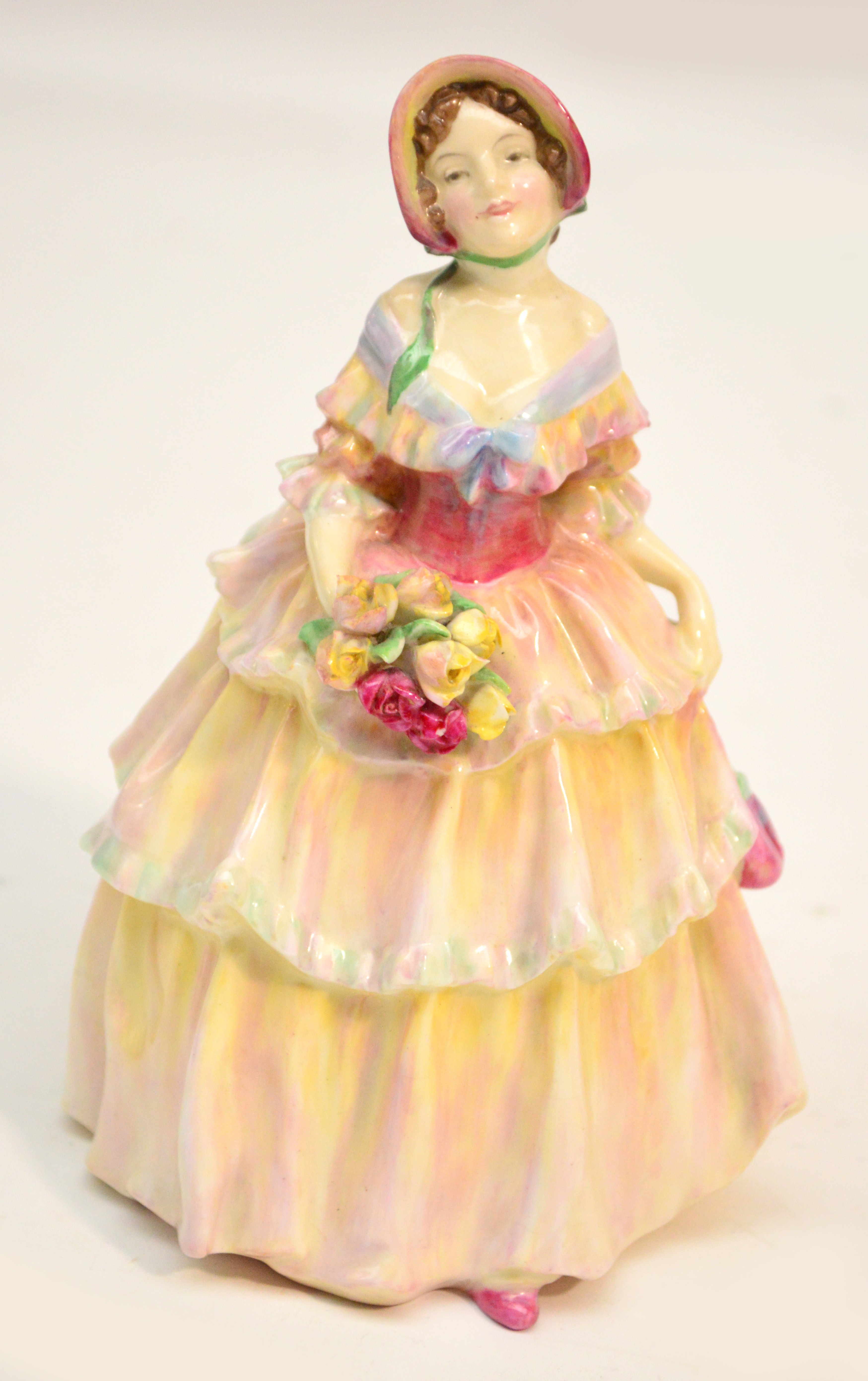 A Royal Doulton figurine HN1621 "Irene" (af). CONDITION REPORT: There is a hairline crack from the