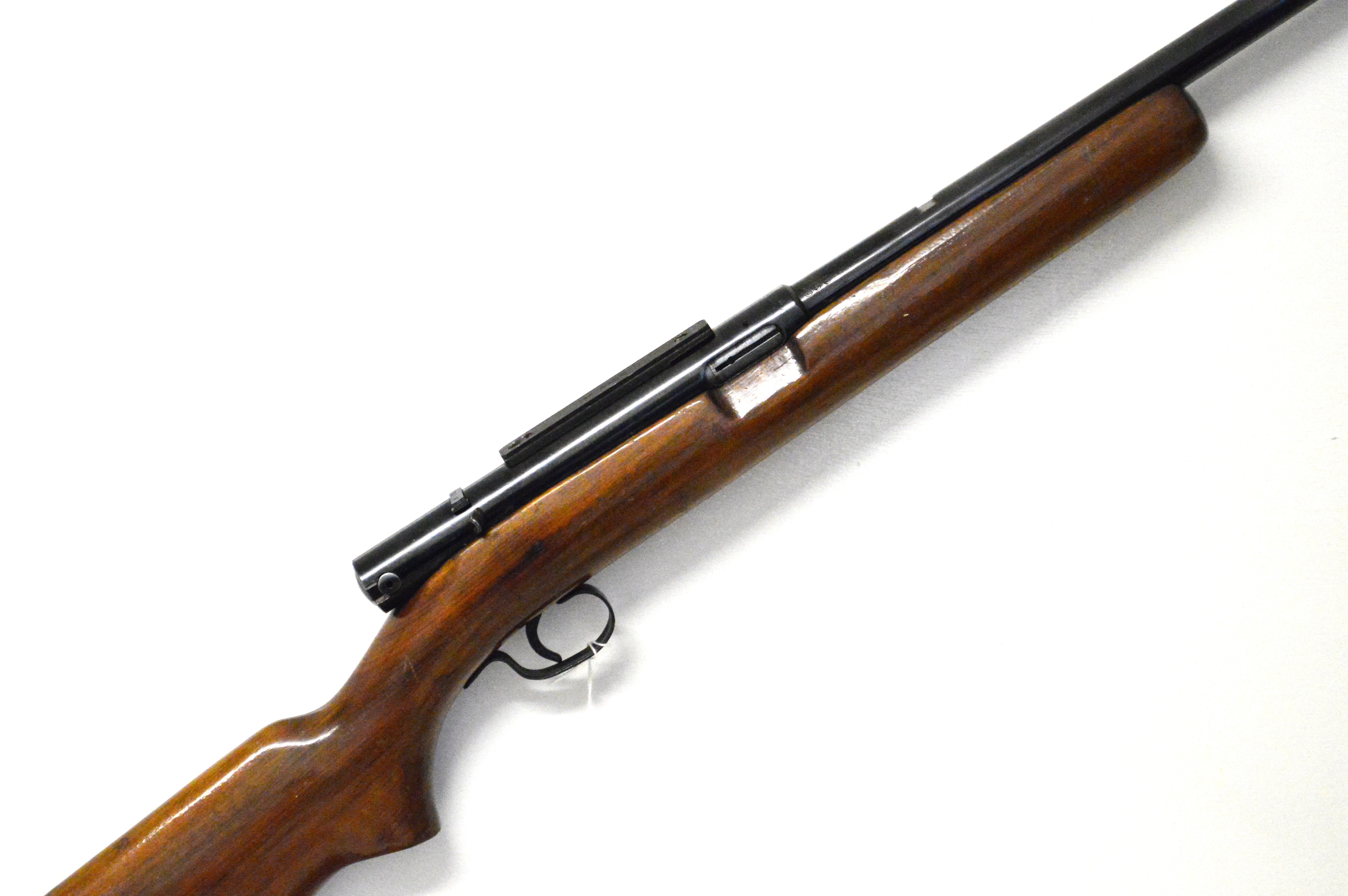 A Winchester .22 LR semi-automatic rifle, threaded for silencer, model 74, serial no.89660,