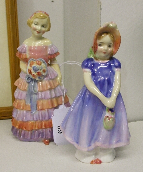 Two Miniature Royal Doulton Figures: `Ivy`, HN 1768, modelled by Leslie Harradine, and `The Little