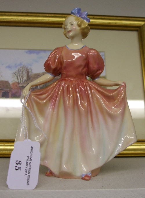 A Royal Doulton Figure, `Sweeting`, HN 1935, modelled by Leslie Harradine, with hand written HN