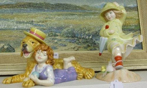 Two Royal Doulton `Childhood Memories` Figures: `Best Friends` and `Follow Me`.