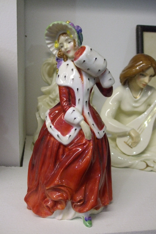 A Royal Doulton Figure, `Christmas Morn`, HN 1992, modelled by M. Davies, with hand written HN