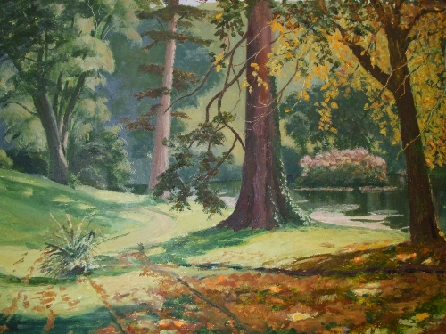 An Oil on Board by Roy Weaver, `Autumn Tranquillity`, dated 1968.