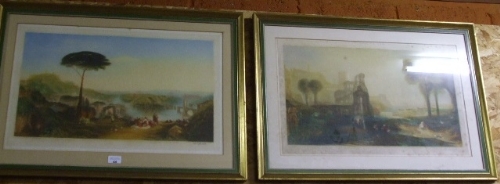 A Pair of John Cother Webb Mezzotints, signed in pencil lower right and with blindstamps lower left,