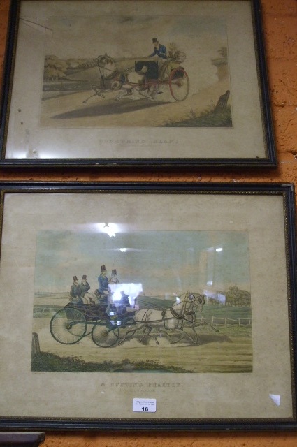 Two Coaching Scene Engravings after Alken.