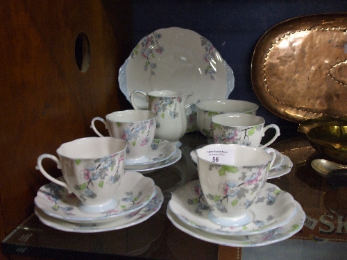 A Royal Standard Tea Set For Four, in the Mayflower pattern comprising four each of cups, saucers