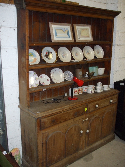 A 19th Century Pine Dresser.