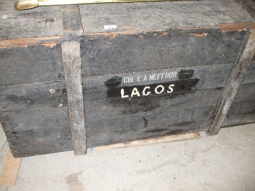 A Large Timber Shipping Crate.