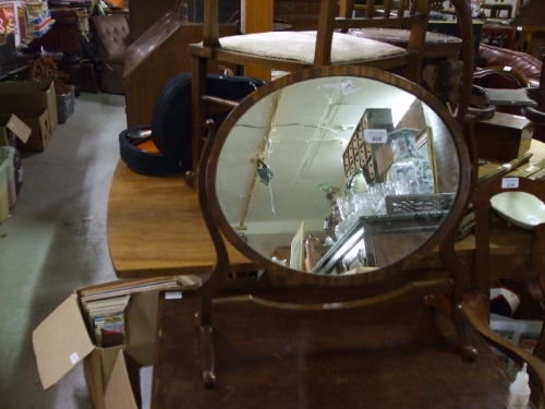 A Late 19th Century Mahogany Dressing Table Mirror.