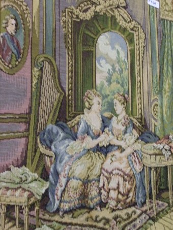 Two Textile Pictures of Continental Figures.