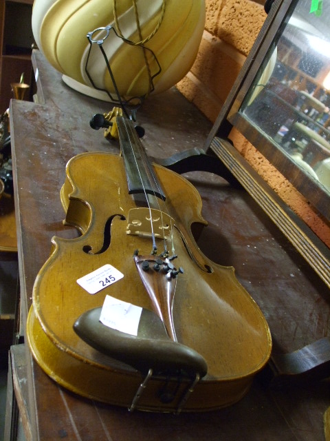 A Chinese Violin and Case, a/f.