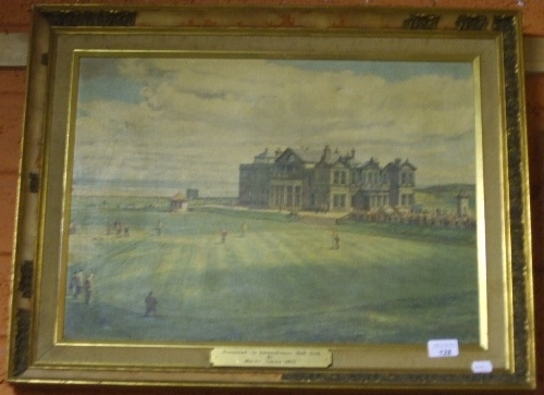 An Oleograph, `Edmondstown Golf Course`.