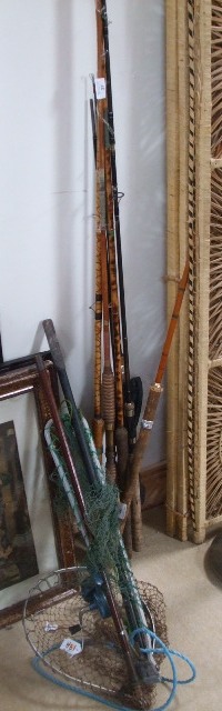 A Quantity of Fishing Rods including Wychwood.