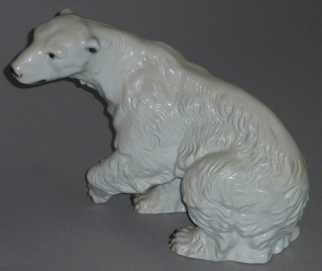 Royal Dux polar bear.