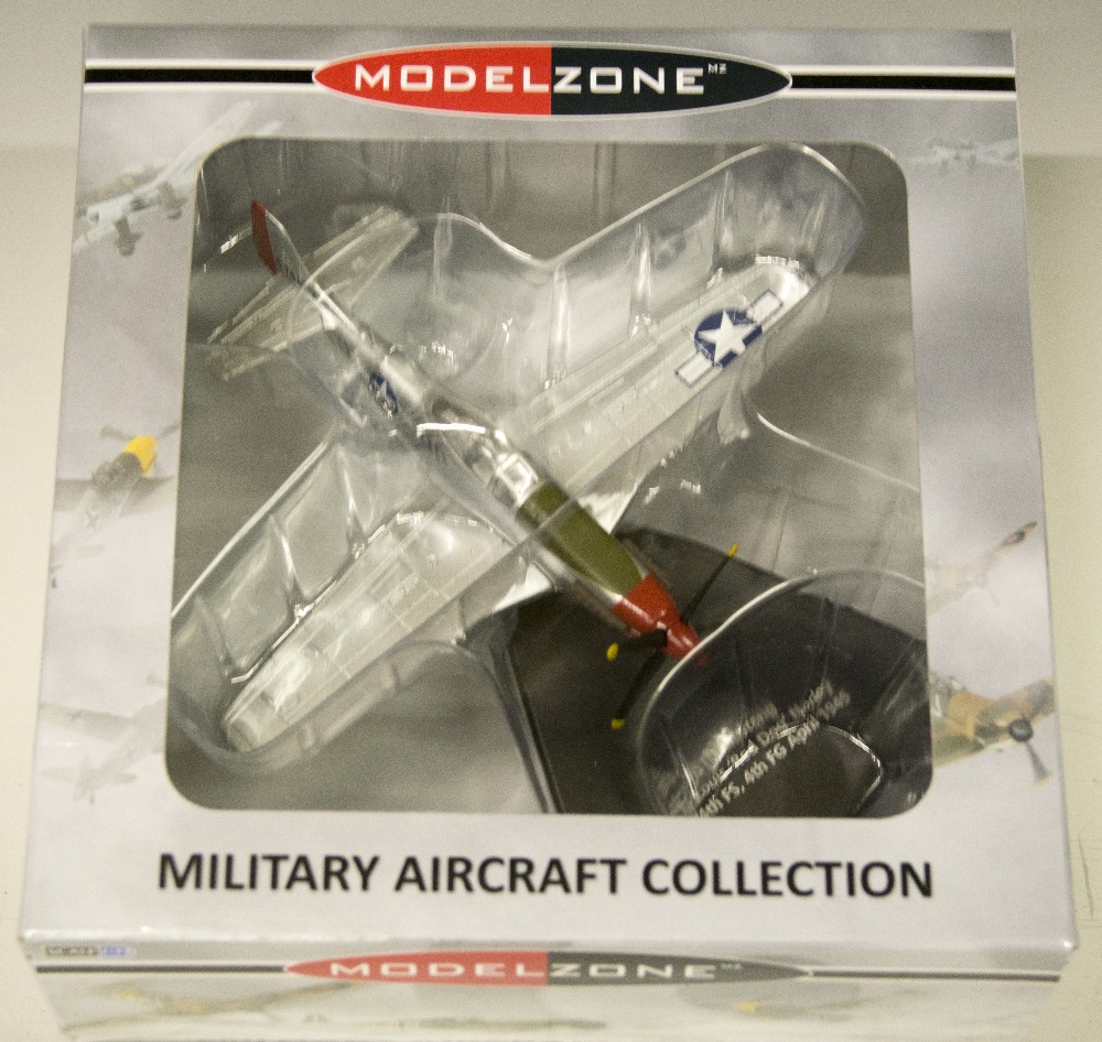 Donated by Modelzone, a Mustang P51D model