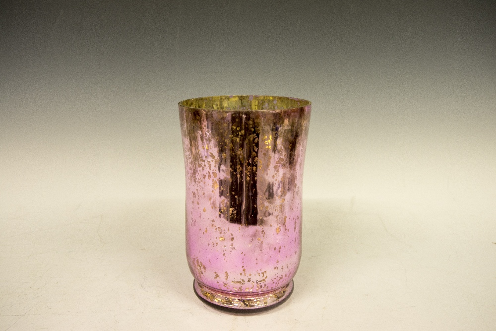 A pink glitter vase