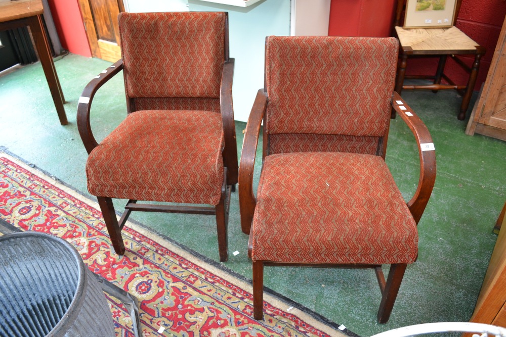 A pair of British Rail restaurant car chairs