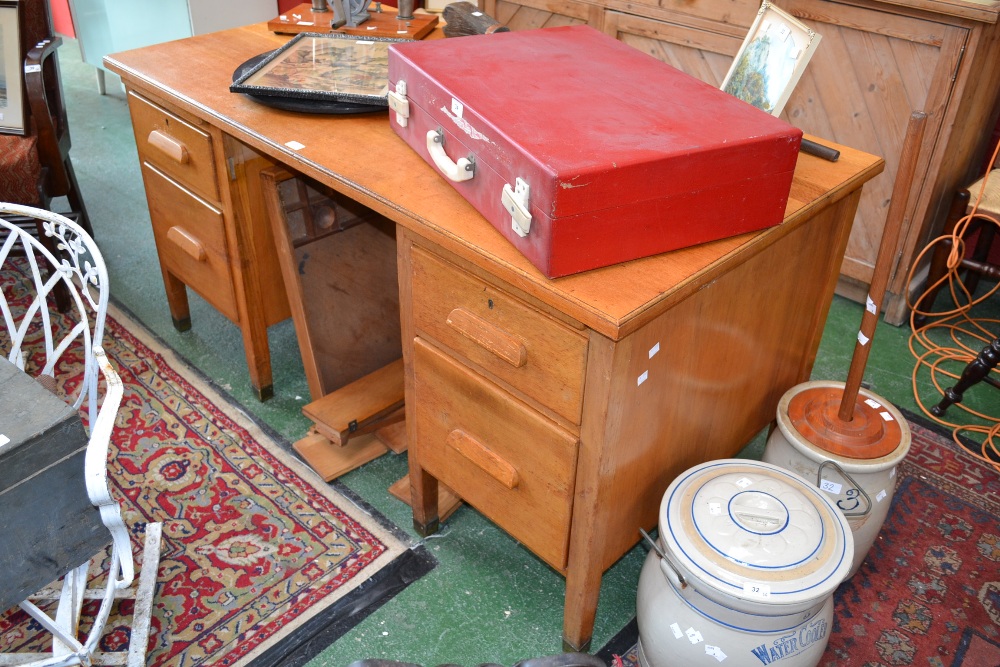 A 1930`s oak desk