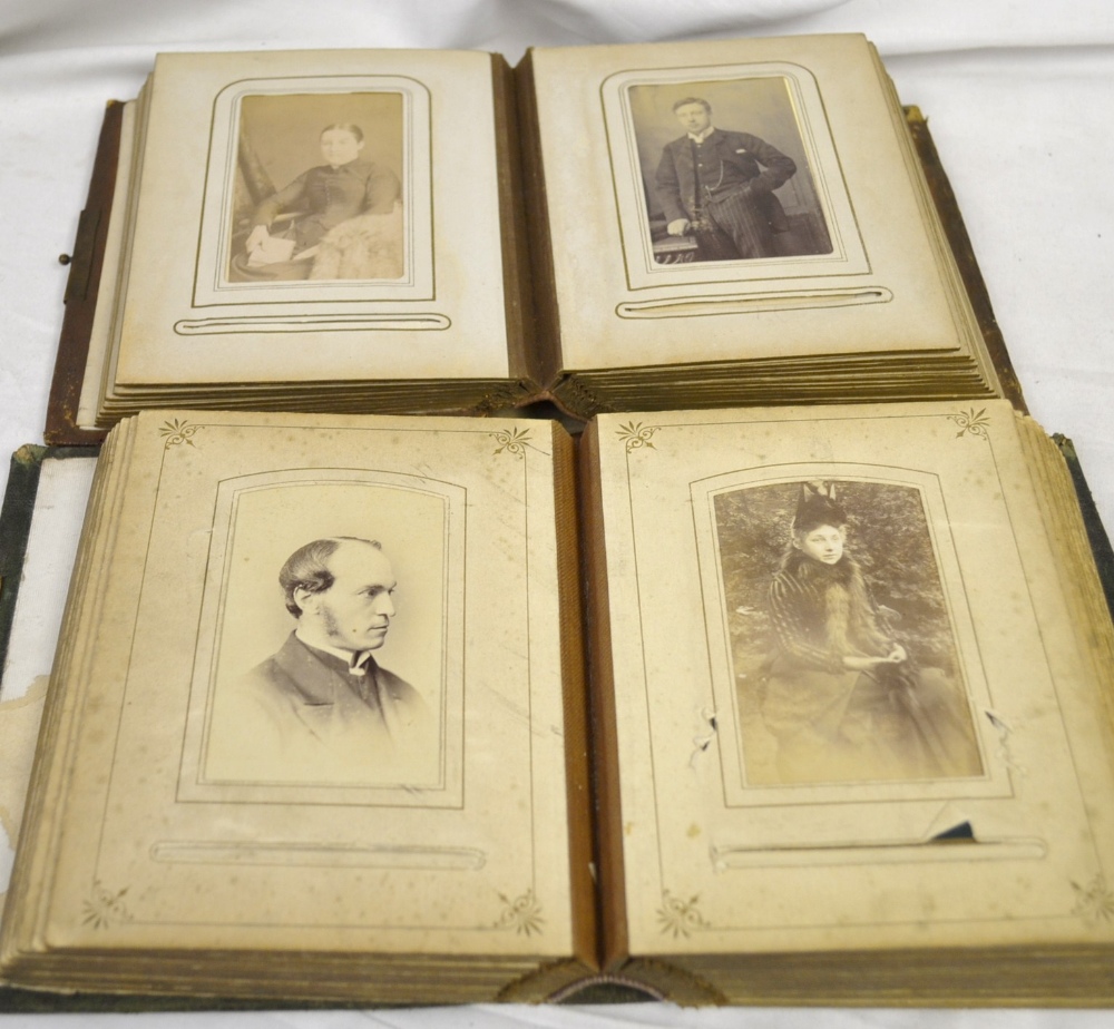 Two c.1880 Carte de Visite photo albums