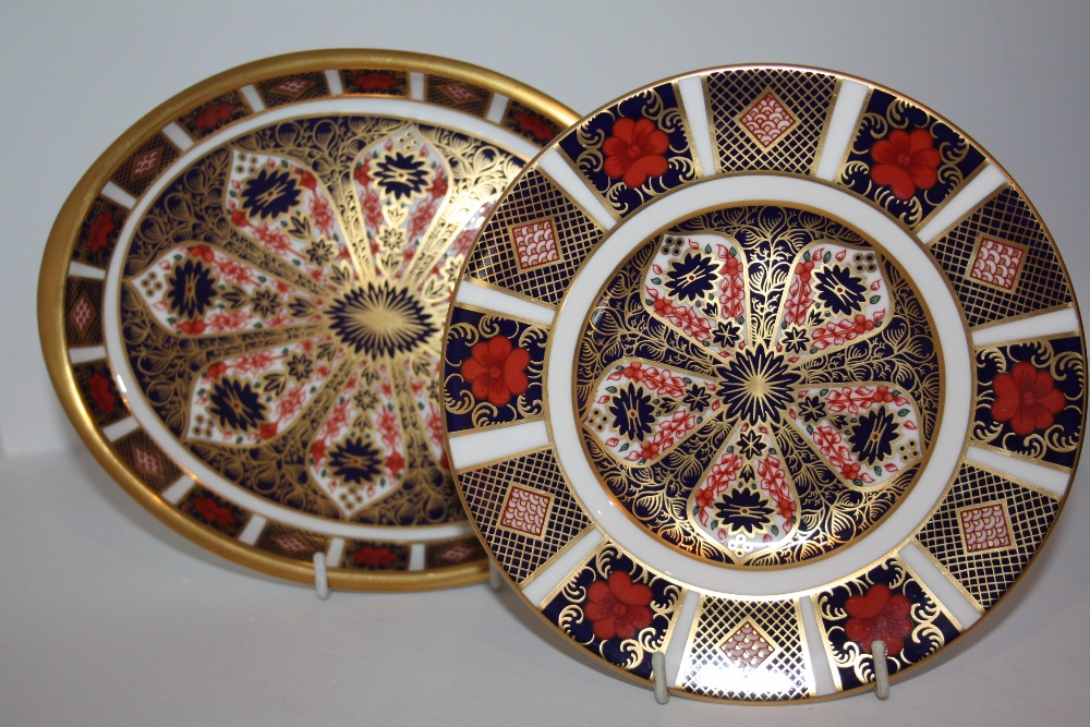 A Royal Crown Derby 1128 pattern oval tray;  a similar side plate