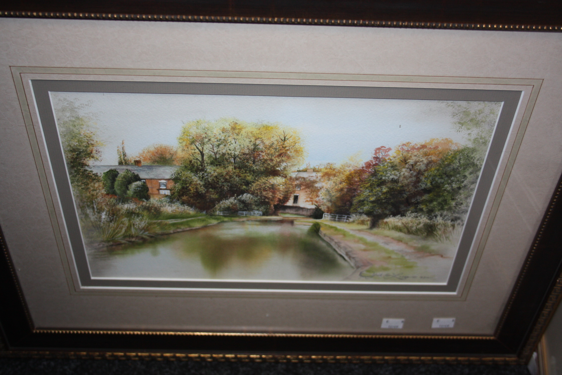 Gail Catherine Lodge (20th century) By the Canal, signed, watercolour, dated 1994; another, ducks by
