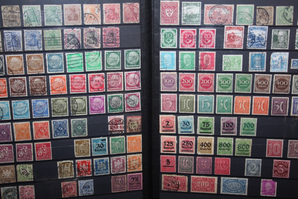 Two stamp albums, mid 20th century