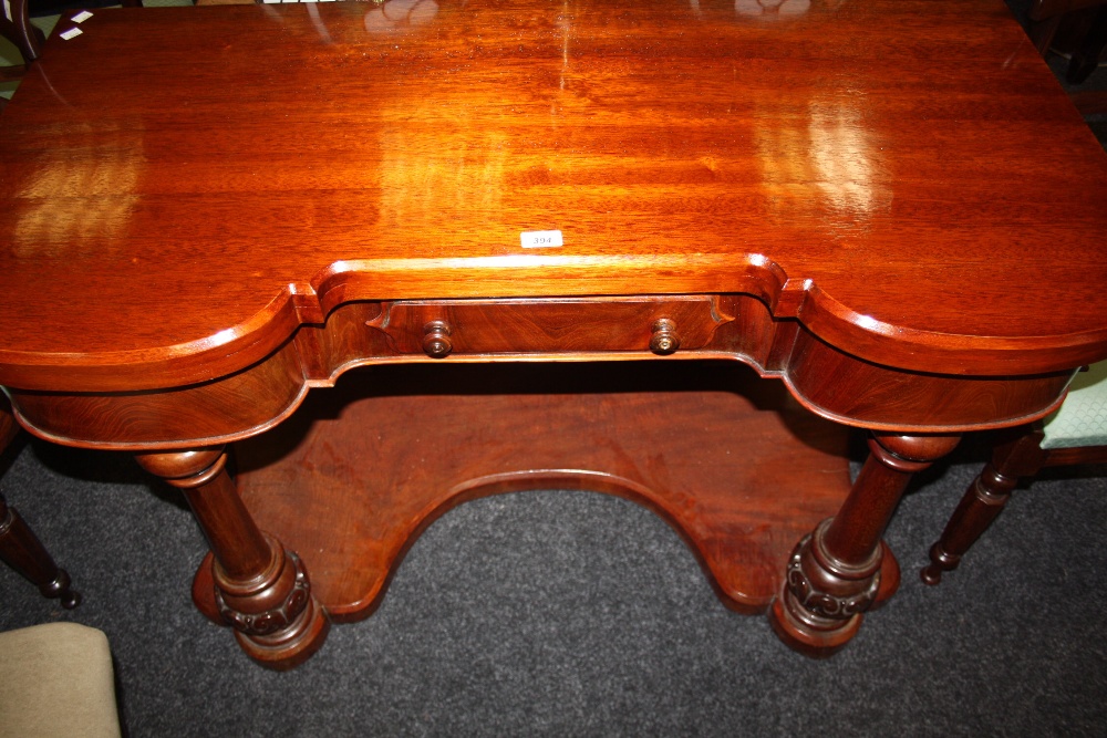 A Victorian mahogany washstand with single drawer (later top)