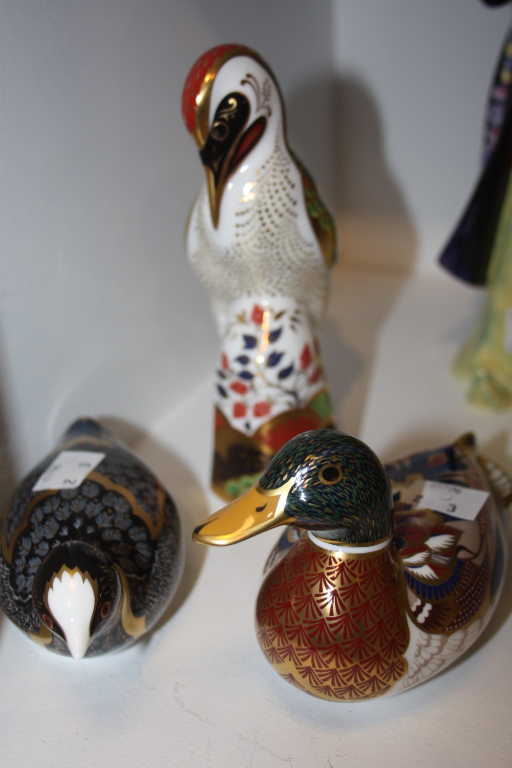 A Royal Crown Derby Chatsworth coot ; others Mallard, Kingfisher