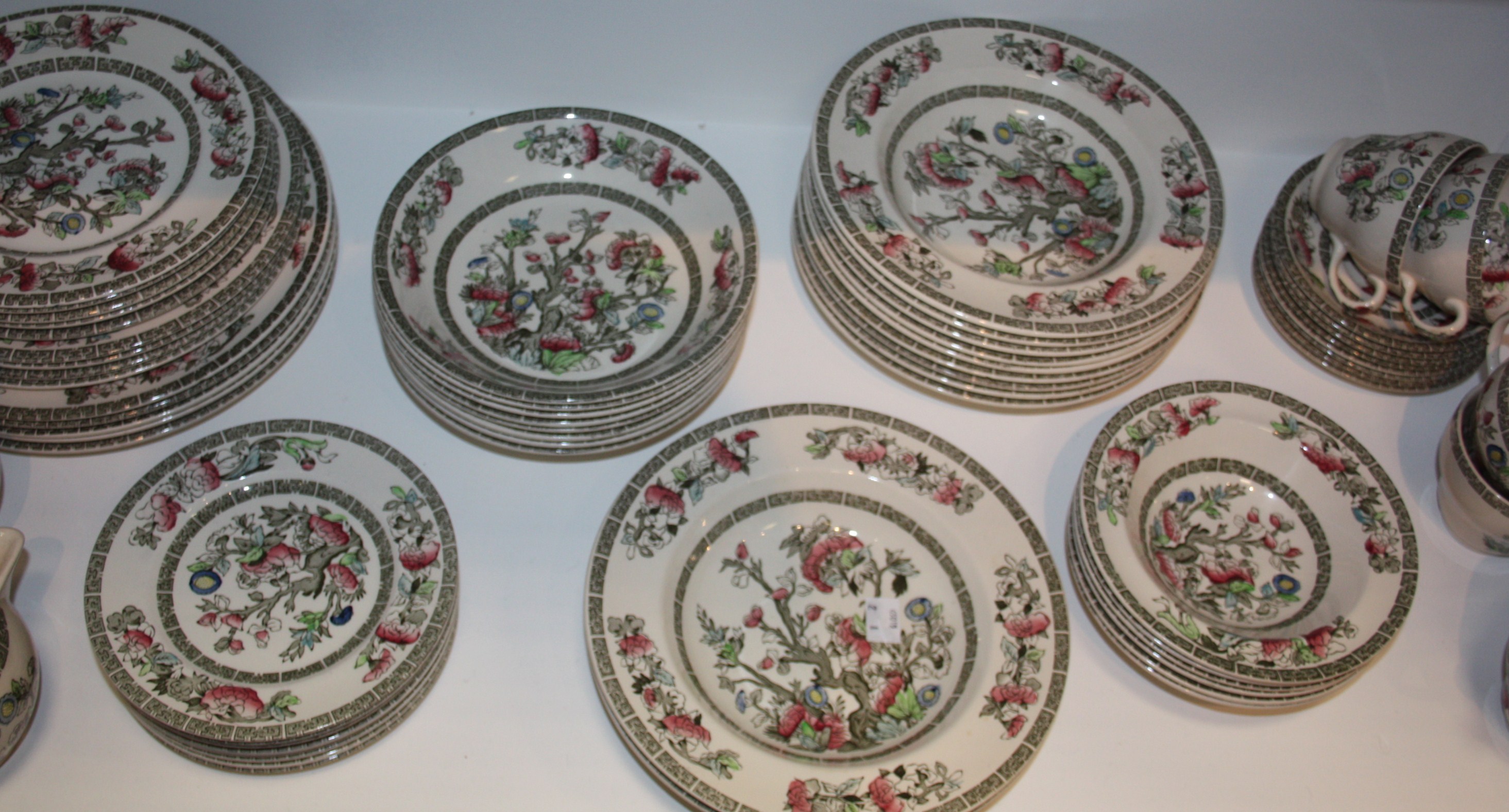 An Indian tree pattern tea and dinner service.