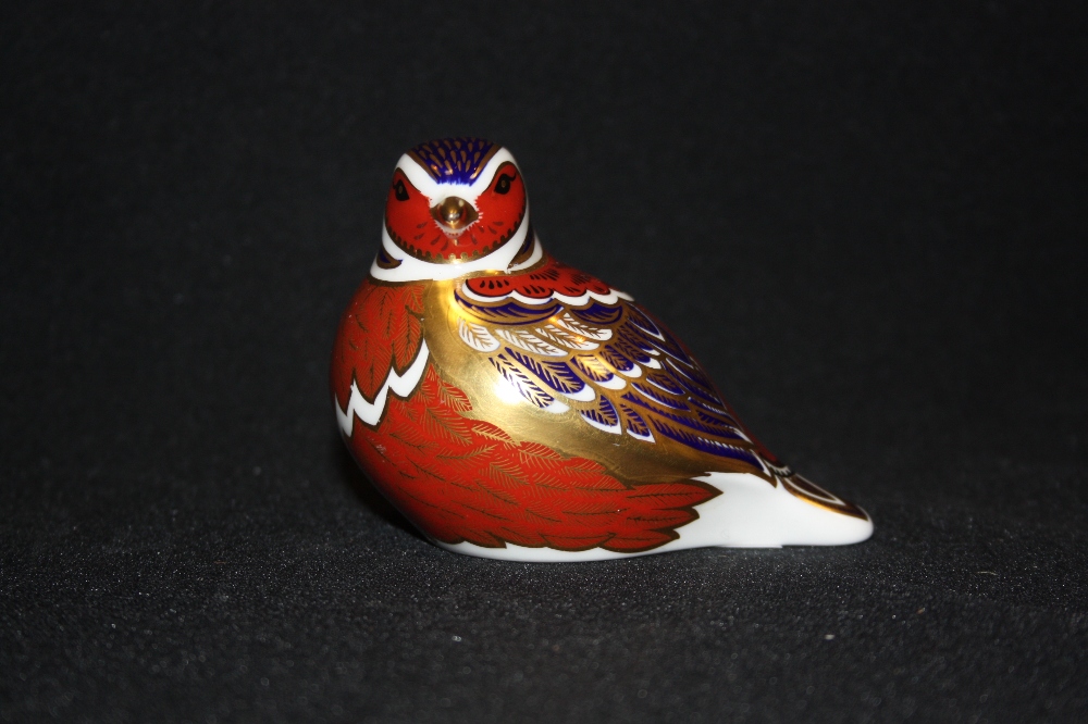 A Royal Crown Derby paperweight, Tit