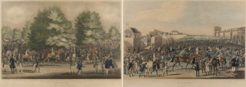 Charles Hunt after James Pollard – Epsom - A pair of aquatints, published 1836 by Ackermann & Co. 35