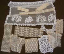 A small group of lace. including collars and edging.