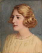Eleanor Madge Ross [c.1880-1925] Youth signed inscribed with title on the reverse further