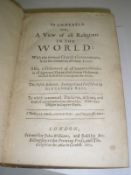 ROSS, Alexander - [Pansebia] or, a View of all Religions in the World engraved plates in the text,