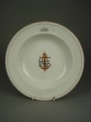 A 19th Century ironstone soup bowl for the Khedivall Steam Ship Company , with foul anchor
