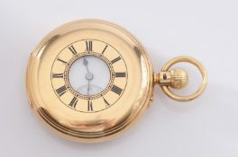 Army and Navy Co-operative Society. A gentleman’s keyless lever half-hunter pocket watch, the