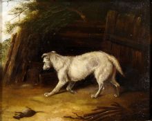 Circle of George Armfield [1808-1893] - A Terrier Ratting, oil on panel,  20.5 x 25.5cm