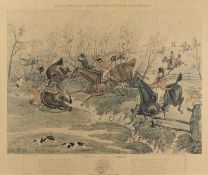 Charles Hunt after Henry Alken - The Grand Leicestershire Fox Hunt:; (plates 2 and 3), a pair of