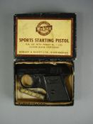 A Webley Sports Starting Pistol:, .22 calibre, in original box with instructions.