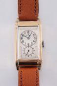 Rolex. A gentleman’s 9ct gold cased ‘Prince Classic’ wristwatch ref 1862, the rectangular silvered
