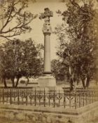 John Edward Sache [1840-1882] The New Monument adjacent to the residency, Lucknow. Albumen print,