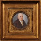 Louis Alexandre [1759-1827] Miniature portrait of a gentleman, head and shoulders with close cropped