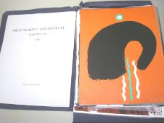 ROYAL COLLEGE OF ART: Printmaking Department Portfolio 1986: 20 of 24 signed limited edition