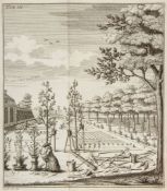 Gardens.- Knoop (Johann Hermann) - Beschouwende en  first and only edition,  title in red red and