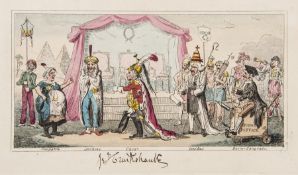 Cruikshank (George).- [Arabin (General)] The Conundrum, first edition, second issue with "Stockdale"