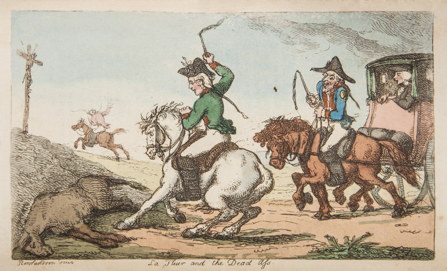 Sterne (Laurence) The Beauties of Sterne 2 hand-coloured etched plates by Thomas Rowlandson,